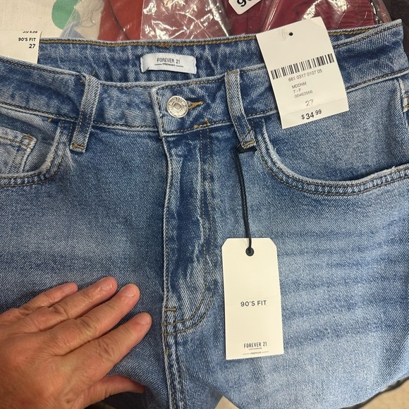 Forever 21 90’s Fit Blue Women's Jeans NWT - Picture 5 of 5